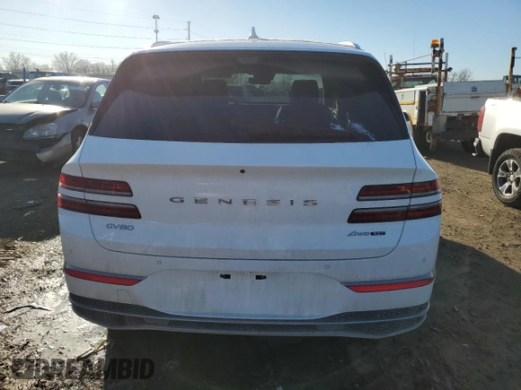 2025 Genesis GV80 Prestige with VIN KMUHEESC1SU226243, listed as a Copart auction lot 87865135 with 9,516 mi miles and Clean Title. Bid and sale history available at DreamBid. Image 6.
