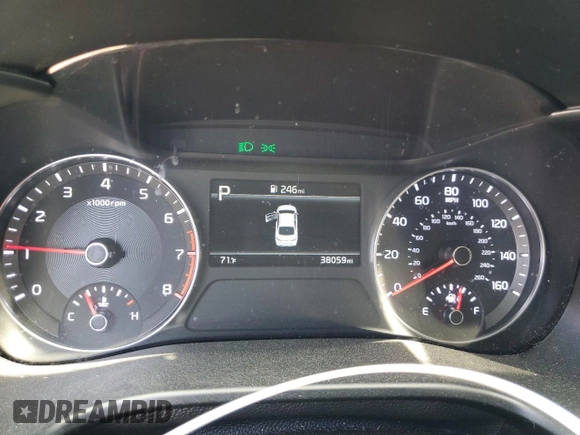2022 Kia Forte LXS with VIN 3KPF24ADXNE463839, listed as a Copart auction lot 50041655 with 38,059 mi miles and Non Repairable. Bid and sale history available at DreamBid. Image 9.