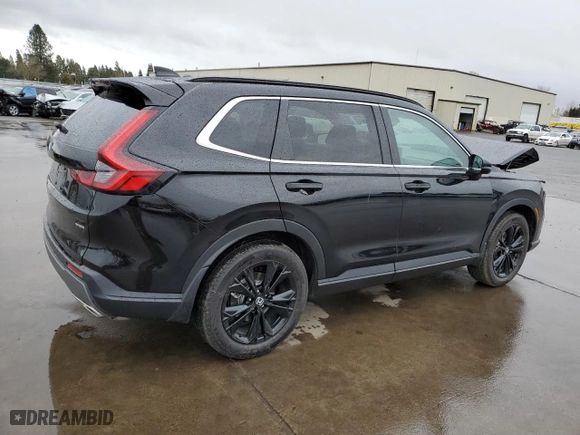 2025 Honda CR-V Hybrid Sport Touring with VIN 7FARS6H93SE000008, listed as a Copart auction lot 43799585 with 8,577 mi miles and Salvage Title. Bid and sale history available at carsss.com. Image 3.