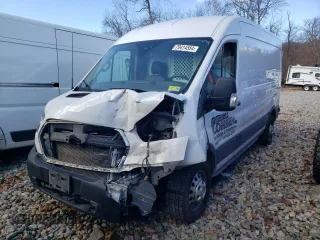 2020 Ford Transit Cargo with VIN 1FTBR2C87LKB75849, listed as a Copart auction lot 79414554 with 56,987 mi miles and Salvage Title. Bid and sale history available at carsss.com. Image 1.