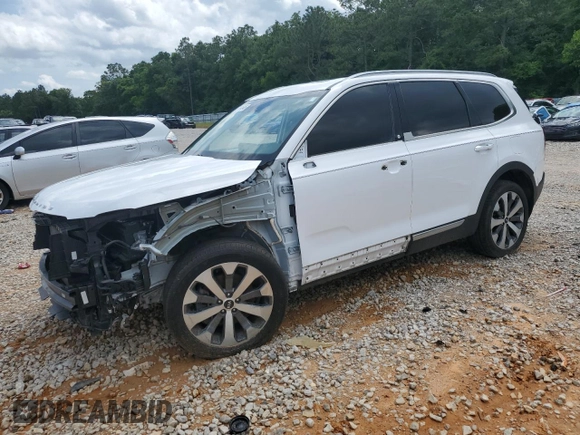 2021 Kia Telluride S with VIN 5XYP6DHC1MG156986, listed as a Copart auction lot 57964545 with 94,541 mi miles and Salvage title. Bid and sale history available at DreamBid. Image 1.