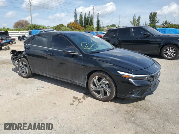2024 Hyundai Elantra SEL with VIN KMHLS4DG7RU641279, listed as a Copart auction lot 49409654 with 1,473 mi miles and Non Repairable. Bid and sale history available at carsss.com. Image 4.