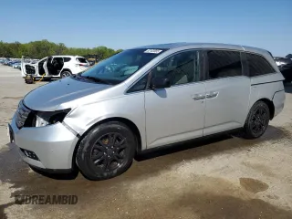 2013 Honda Odyssey EX-L with VIN 5FNRL5H69DB080586, listed as a Copart auction lot 52103685 with 166,643 mi miles and Salvage Title. Bid and sale history available at carsss.com. Image 1.