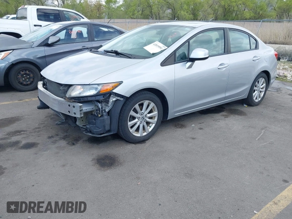 2012 Honda Civic EX with VIN 2HGFB2F81CH610374, listed as a IAAI auction lot 42019951 with 109,835 mi miles and . Bid and sale history available at DreamBid. Image 2.