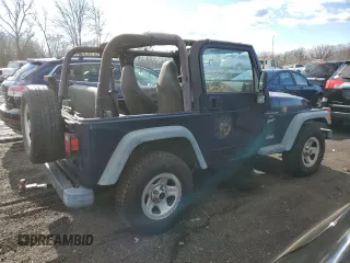 2000 Jeep Wrangler Sport with VIN 1J4FA49S2YP803165, listed as a Copart auction lot 85611904 with 192,427 mi miles and Non repairable. Bid and sale history available at DreamBid. Image 3.
