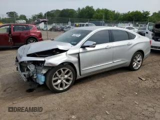 2018 Chevrolet Impala Premier with VIN 2G1125S39J9145797, listed as a Copart auction lot 60886195 with 126,131 mi miles and Salvage title. Bid and sale history available at DreamBid. Image 1.