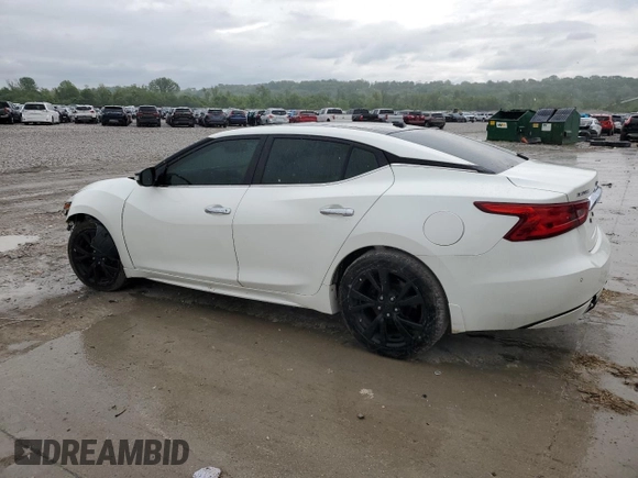 2017 Nissan Maxima Platinum with VIN 1N4AA6AP3HC392701, listed as a Copart auction lot 55589355 with 121,458 mi miles and Salvage title. Bid and sale history available at DreamBid. Image 2.