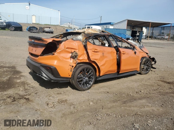 2023 Subaru WRX Limited with VIN JF1VBAL67P9806595, listed as a Copart auction lot 61837955 with Not provided miles and Salvage title. Bid and sale history available at DreamBid. Image 3.