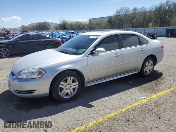 2014 Chevrolet Impala LT with VIN 2G1WB5E3XE1184419, listed as a Copart auction lot 51473045 with 98,299 mi miles and Salvage Title. Bid and sale history available at DreamBid. Image 1.