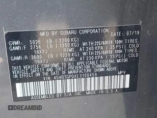 2020 Subaru Outback Touring XT с VIN 4S4BTGPDXL3100459, выставлен на аукционе IAAI как лот 42329711 с пробегом 69 474 миль миль и . История ставок и продаж доступна на DreamBid. Изображение 9.