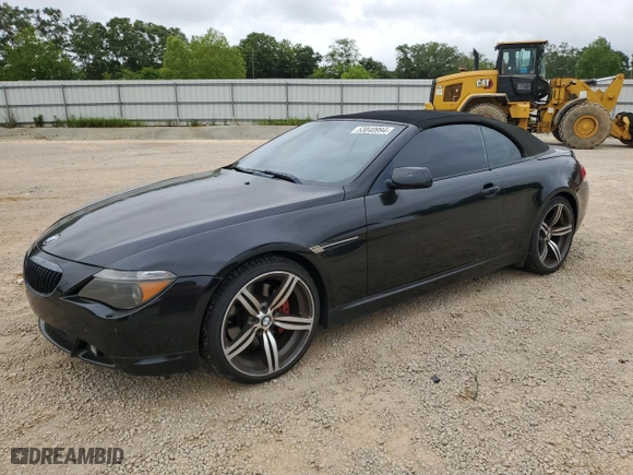 2004 BMW 6 Series 645Ci with VIN WBAEK73424B322248, listed as a Copart auction lot 53040994 with 134,604 mi miles and Salvage Title. Bid and sale history available at carsss.com. Image 1.