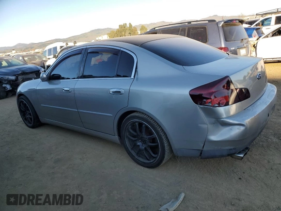 2004 Infiniti G35 w/Leather with VIN JNKCV51E24M611120, listed as a Copart auction lot 87978525 with 238,053 mi miles and Salvage Title. Bid and sale history available at DreamBid. Image 2.