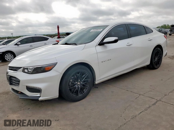 2016 Chevrolet Malibu LT with VIN 1G1ZE5ST6GF255409, listed as a Copart auction lot 51089675 with 70,439 mi miles and Salvage Title. Bid and sale history available at DreamBid. Image 1.