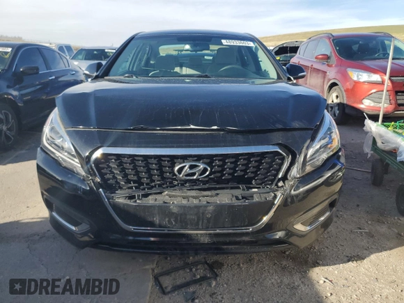 2016 Hyundai Sonata Hybrid SE with VIN KMHE24L12GA036428, listed as a Copart auction lot 48933603 with 58,947 mi miles. Bid and sale history available at carsss.com. Image 5.