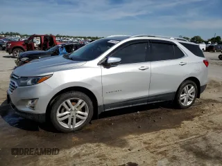 2019 Chevrolet Equinox Premier with VIN 2GNAXYEX9K6272679, listed as a Copart auction lot 53883245 with 101,118 mi miles and Salvage title. Bid and sale history available at DreamBid. Image 1.