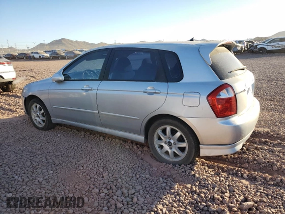 2005 Kia Spectra with VIN KNAFE161955103152, listed as a Copart auction lot 78554024 with 110,142 mi miles and Clean Title. Bid and sale history available at carsss.com. Image 2.