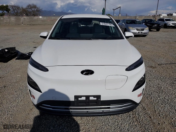 2023 Hyundai Kona Electric SE with VIN KM8K23AG5PU169302, listed as a Copart auction lot 51847785 with 12,722 mi miles and Salvage Title. Bid and sale history available at carsss.com. Image 5.