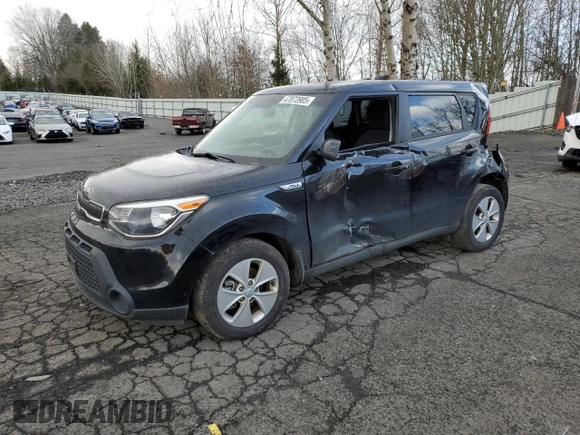 2015 Kia Soul with VIN KNDJN2A21F7215839, listed as a Copart auction lot 47073905 with 62,641 mi miles and Salvage Title. Bid and sale history available at carsss.com. Image 1.