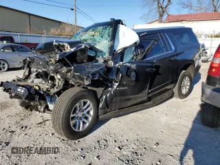 2024 Chevrolet Suburban LS z VIN 1GNSKBKD6RR233296, wystawiony jako Copart lot #83033804 z przebiegiem Nie podano mil oraz Szkoda całkowita • Salvage title. Historia ofert i sprzedaży dostępna na DreamBid. Obrazek 1.