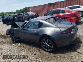 2020 Mazda MX-5 Miata RF Grand Touring with VIN JM1NDAM71L0411211, listed as a Copart auction lot 58496834 with 0 mi miles and Salvage Title. Bid and sale history available at carsss.com. Image 2.