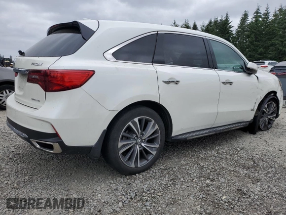 2019 Acura MDX Technology with VIN 5J8YD4H54KL003159, listed as a Copart auction lot 60716275 with 40,992 mi miles and Salvage title. Bid and sale history available at DreamBid. Image 3.