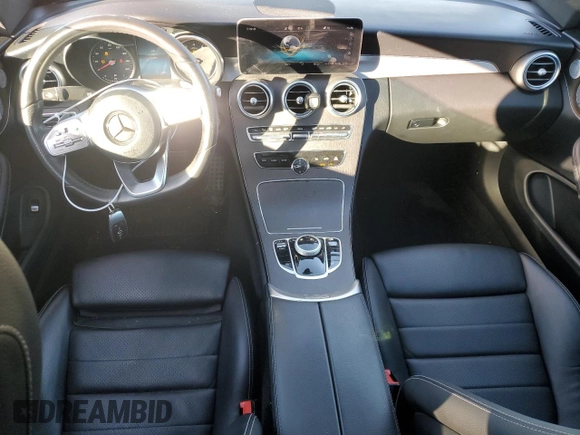 2019 Mercedes-Benz C 300 with VIN WDDWJ8EBXKF834833, listed as a Copart auction lot 80119834 with 51,405 mi miles and Salvage Title. Bid and sale history available at DreamBid. Image 8.