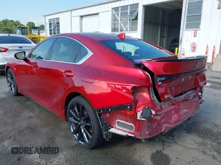 2021 Lexus IS 350 F Sport with VIN JTHGZ1B25M5039117, listed as a IAAI auction lot 42673077 with 52,855 mi miles and . Bid and sale history available at DreamBid. Image 3.