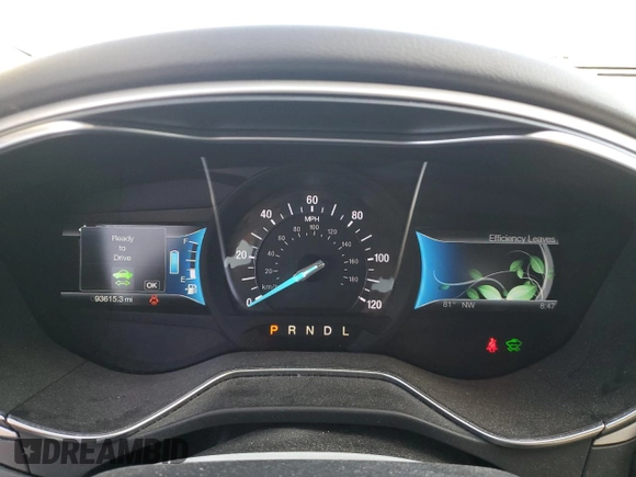 2013 Ford Fusion SE Hybrid z VIN 3FA6P0LU8DR325849, wystawiony jako Copart lot #53520515 z przebiegiem 93 615 mil mil oraz Czysty tytuł • Clean title. Historia ofert i sprzedaży dostępna na DreamBid. Obrazek 9.