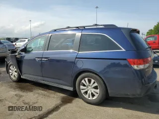 2017 Honda Odyssey EX-L with VIN 5FNRL5H63HB003136, listed as a Copart auction lot 54723185 with 183,321 mi miles and Salvage Title. Bid and sale history available at DreamBid. Image 2.