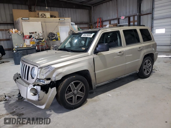 2010 Jeep Patriot Sport with VIN 1J4NF2GB6AD500823, listed as a Copart auction lot 46628065 with 137,985 mi miles and Salvage Title. Bid and sale history available at carsss.com. Image 1.