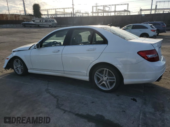 2013 Mercedes-Benz C 350 Sport with VIN WDDGF5HB6DR267263, listed as a Copart auction lot 46089445 with 89,391 mi miles and Salvage Title. Bid and sale history available at DreamBid. Image 2.