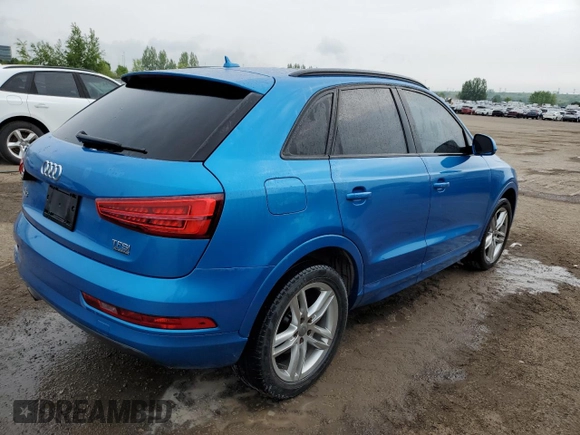 2017 Audi Q3 Premium with VIN WA1ECCFS2HR007654, listed as a Copart auction lot 59002885 with 138,741 mi miles and Clean title. Bid and sale history available at DreamBid. Image 3.