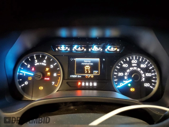 2019 Ford F-150 XL with VIN 1FTEW1EP6KFA59568, listed as a Copart auction lot 57139785 with 76,297 mi miles and Salvage title. Bid and sale history available at DreamBid. Image 9.