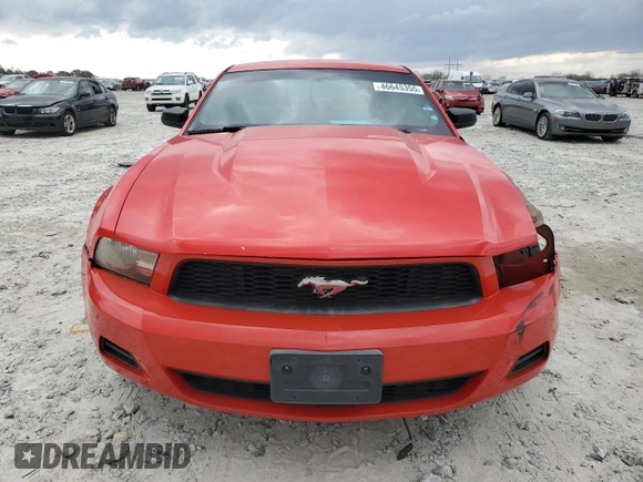 2012 Ford Mustang V6 Premium with VIN 1ZVBP8AM0C5228850, listed as a Copart auction lot 46645355 with 206,999 mi miles and Salvage Title. Bid and sale history available at carsss.com. Image 5.