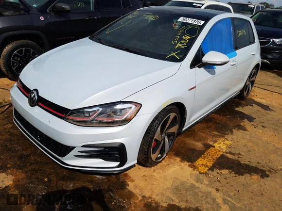 2018 Volkswagen Golf GTI S with VIN 3VW547AU9JM254354, listed as a Copart auction lot 50271970 with 0 mi miles. Bid and sale history available at carsss.com. Image 2.