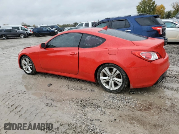 2010 Hyundai Genesis Coupe Premium with VIN KMHHT6KD1AU021037, listed as a Copart auction lot 80195994 with 174,463 mi miles and Salvage title. Bid and sale history available at DreamBid. Image 2.