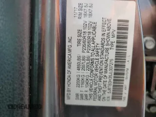 2018 Acura RDX с VIN 5J8TB3H35JL007275, выставлен на аукционе Copart как лот 53988465 с пробегом 115 135 миль миль и Списание • Salvage title. История ставок и продаж доступна на DreamBid. Изображение 13.
