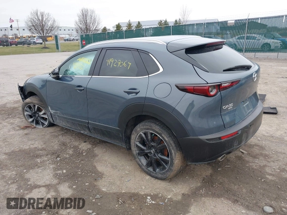 2024 Mazda CX-30 S Preferred with VIN 3MVDMBCM2RM618042, listed as a IAAI auction lot 41929064 with 15,106 mi miles and . Bid and sale history available at DreamBid. Image 3.