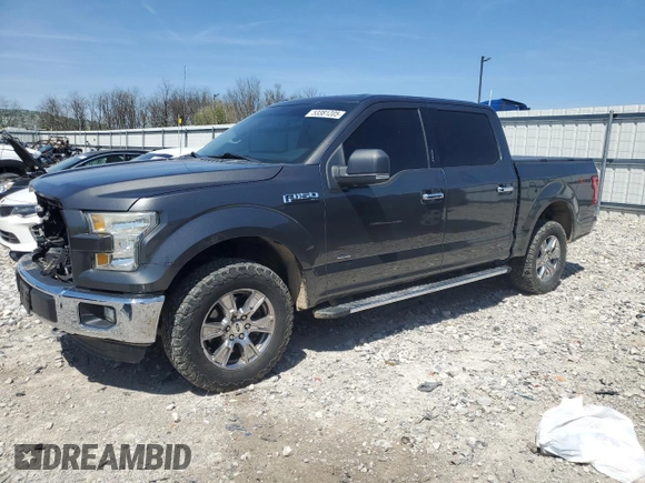 2015 Ford F-150 XLT with VIN 1FTEW1EP2FFC13389, listed as a Copart auction lot 53381205 with 185,801 mi miles and Salvage title. Bid and sale history available at DreamBid. Image 1.