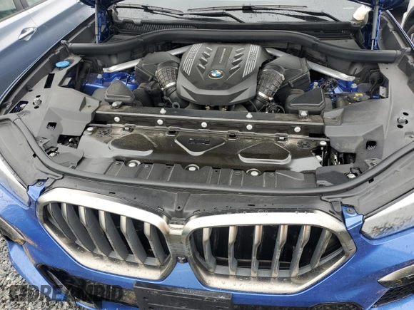 2020 BMW X6 M50i with VIN 5UXCY8C02L9B20285, listed as a Copart auction lot 74127524 with 0 mi miles and Non Repairable. Bid and sale history available at carsss.com. Image 11.