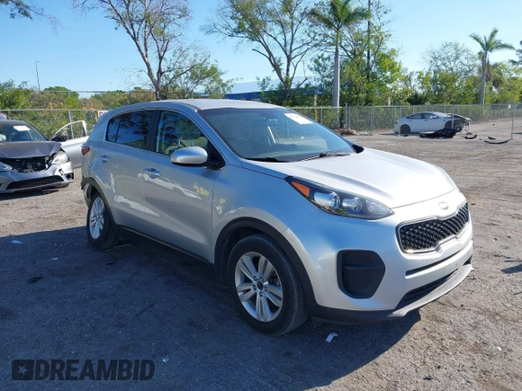 2017 Kia Sportage LX with VIN KNDPM3AC4H7194371, listed as a IAAI auction lot 41774995 with 110,720 mi miles. Bid and sale history available at carsss.com. Image 1.