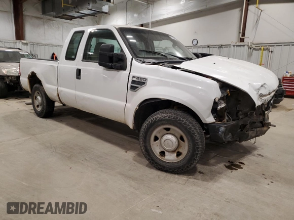 2008 Ford Super Duty F-250 SRW XL with VIN 1FTNX20508ED63857, listed as a Copart auction lot 82225554 with Not Provided miles and Non Repairable. Bid and sale history available at carsss.com. Image 4.
