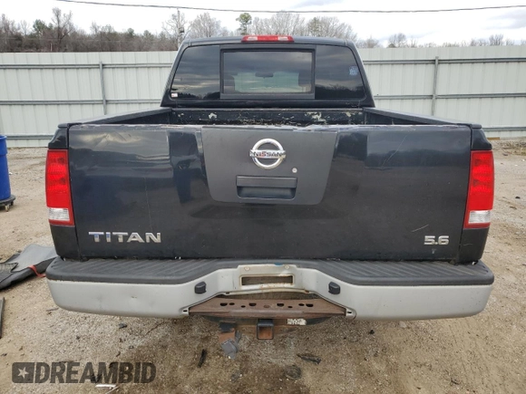 2008 Nissan Titan XE with VIN 1N6AA07D98N359661, listed as a Copart auction lot 43989065 with 171,479 mi miles and Salvage Title. Bid and sale history available at carsss.com. Image 6.