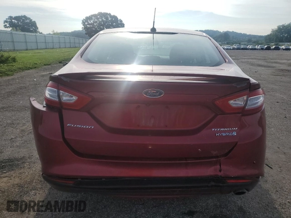2015 Ford Fusion Titanium Hybrid with VIN 3FA6P0RU6FR116720, listed as a Copart auction lot 63573695 with 305,961 mi miles and Non repairable. Bid and sale history available at DreamBid. Image 6.