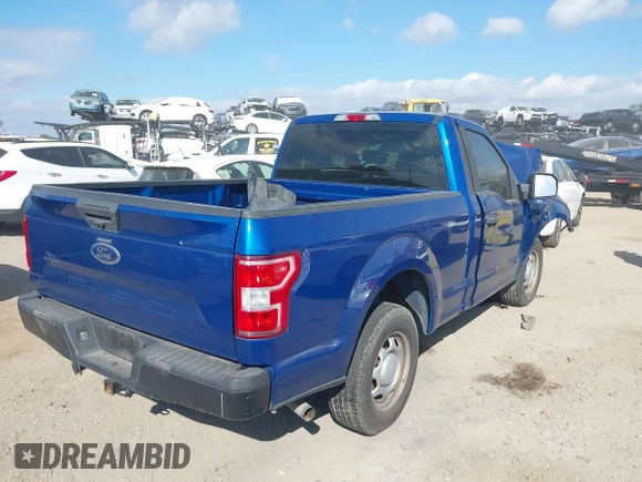 2018 Ford F-150 XL with VIN 1FTMF1CB7JFD79550, listed as a IAAI auction lot 41156870 with 72,629 mi miles and . Bid and sale history available at DreamBid. Image 4.