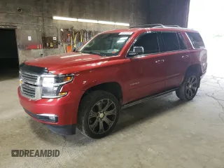 2015 Chevrolet Tahoe LTZ z VIN 1GNSKCKC4FR277564, wystawiony jako Copart lot #60589335 z przebiegiem Nie podano mil oraz Szkoda całkowita • Salvage title. Historia ofert i sprzedaży dostępna na DreamBid. Obrazek 1.