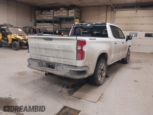 2020 Chevrolet Silverado 1500 LTZ with VIN 1GCUYGED0LZ137339, listed as a IAAI auction lot 41345010 with 131,216 mi miles and . Bid and sale history available at DreamBid. Image 4.