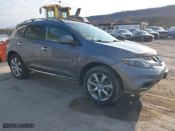 2013 Nissan Murano SL with VIN JN8AZ1MW5DW305483, listed as a IAAI auction lot 41754283 with 114,701 mi miles. Bid and sale history available at carsss.com. Image 1.