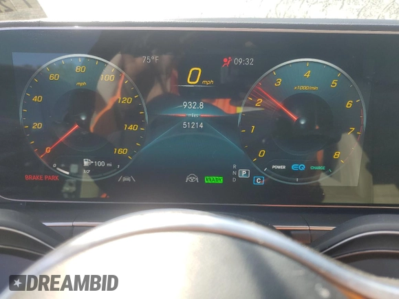2022 Mercedes-Benz GLS 450 with VIN 4JGFF5KE7NA789310, listed as a Copart auction lot 67919734 with 51,214 mi miles and Salvage Title. Bid and sale history available at DreamBid. Image 9.