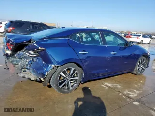 2021 Nissan Maxima SV with VIN 1N4AA6CV8MC512644, listed as a Copart auction lot 45953605 with 53,206 mi miles and Salvage Title. Bid and sale history available at carsss.com. Image 3.